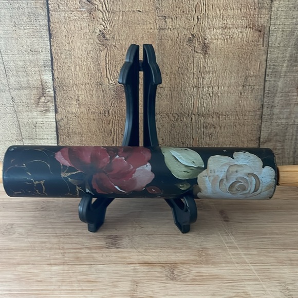 Vintage painted decorative rolling pin - Picture 2 of 5